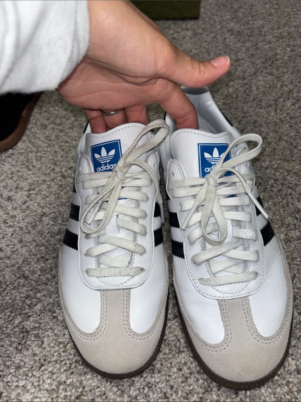 adidas Samba Sneakers White & Black US 5.5